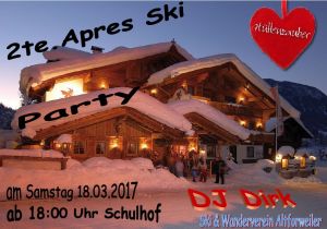 Aprés Ski Party des Ski- und Wandervereins