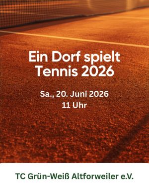 Ein Dorf spielt Tennis